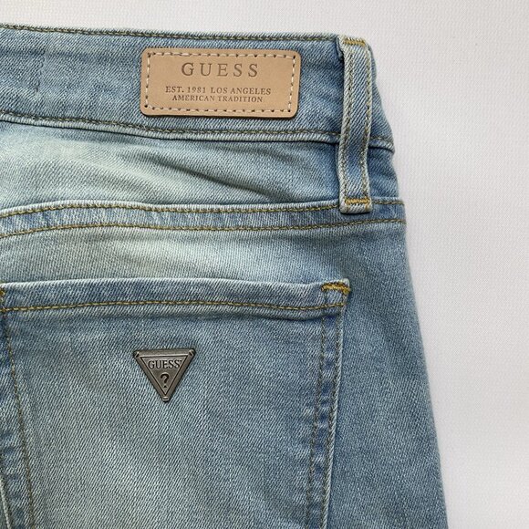 Guess Women’s Power Curvy Mid Rise Skinny Jeans Light Blue Size 27 - Picture 13 of 13